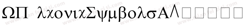 WP lconicSymbolsA字体转换